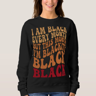 Groovy jag är svart varje månad, Retro Black Histo T Shirt