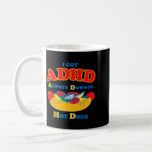 Groovy jag fick adhd korvar rolig mat kaffemugg
