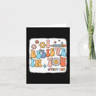 Groovy jag tror på att du testar testdagslärare kort