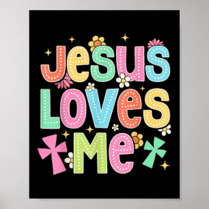 Groovy Jesus älskar mig Bibliska Kristna Kyrkan Poster