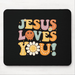 Groovy Jesus Kärlek du Kids Women Religiösa Faith Musmatta