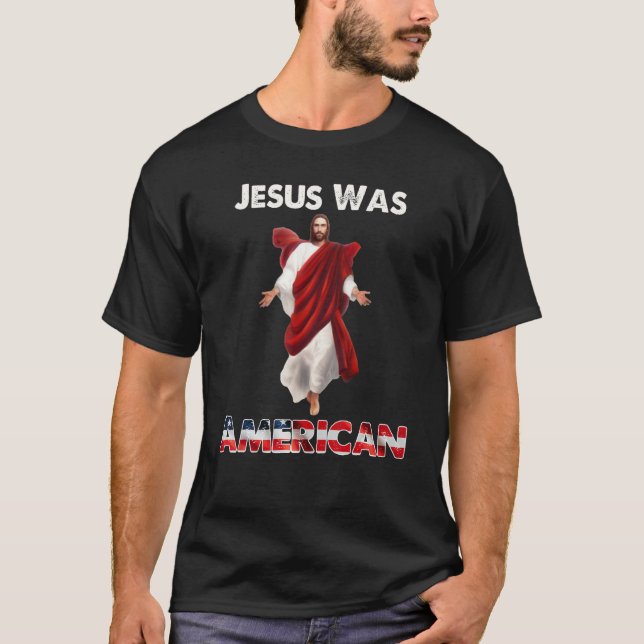 Groovy Jesus Was American Dinosaur Jesus Rex 4th O T Shirt (Framsida)