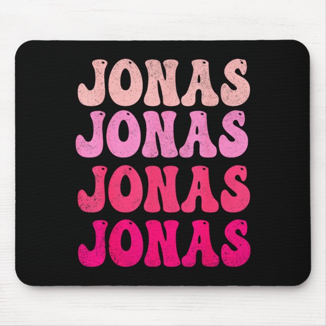 Groovy Jonas Förnamn D Jag älskar Jonas Tees Meme  Musmatta (Framsidan)