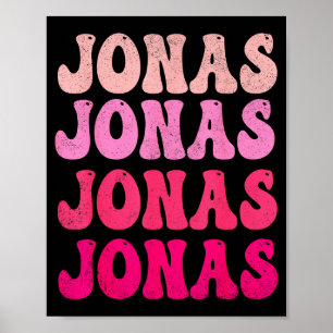 Groovy Jonas Förnamn D Jag älskar Jonas Tees Meme  Poster