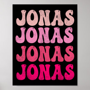Groovy Jonas Förnamn D Jag älskar Jonas Tees Meme  Poster
