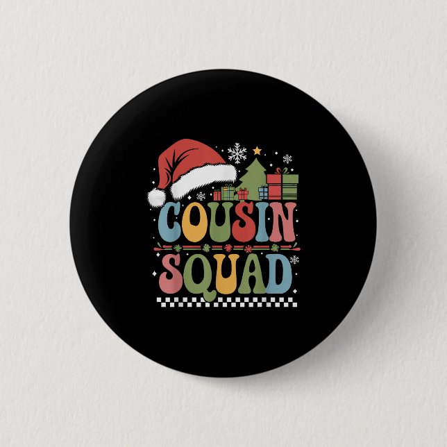 Groovy jul Cousin Squad Julafton Matching Boys G Knapp (Framsida)