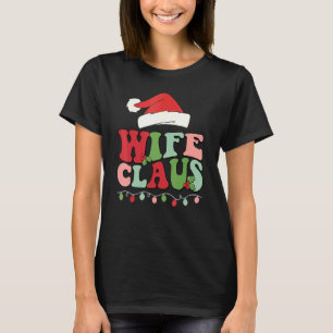 Groovy jul-frun Claus Team Santa Elf Matchin T Shirt