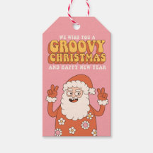 Groovy jul Merry Santa Funny Retro Hippie