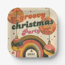Groovy jul Party Retro 70:s tema