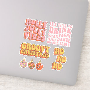 Groovy jul Sticker Pack Klistermärken