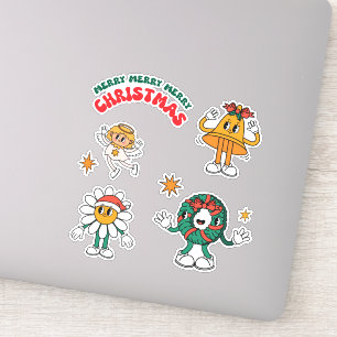 Groovy jul Sticker Pack Klistermärken