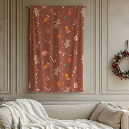 Groovy julfilt Pastell julfirande Fleecefilt