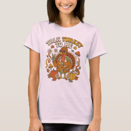 Groovy Kalkon Höst Kaffepaus T Shirt