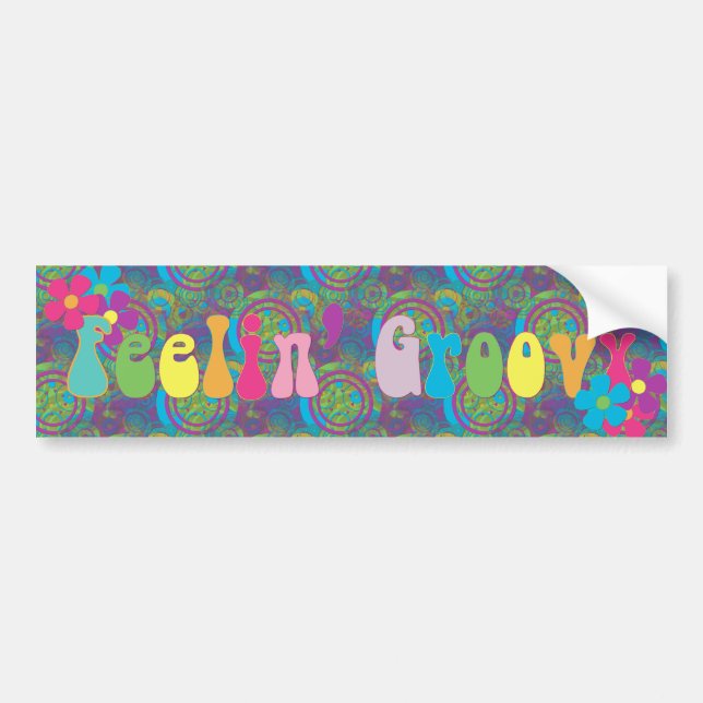 Groovy känsla bildekal (Framsidan)
