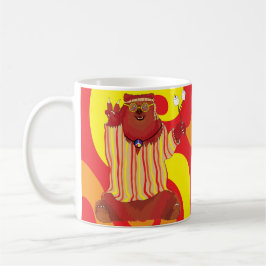 Groovy Kärlek Bear Coffee Mugg