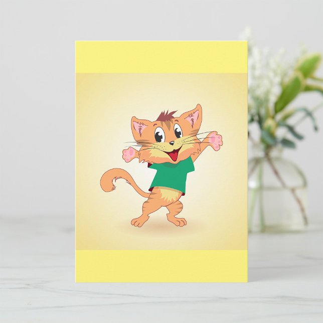 Groovy Katt Inbjudningar (Skapare uppladdad)