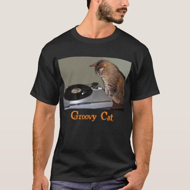 Groovy kattT-tröja Tee Shirt (Framsida)