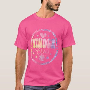 Groovy Kinder Crew Administrator Teacher First Day T Shirt