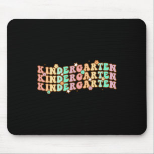 Groovy Kindergarten Vibes Ansikte Retro-lärarna ti Musmatta