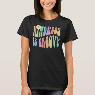 Groovy KINDNESS ÄR GROOVY Retro Stop Bullying Choo T Shirt