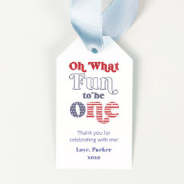 Groovy Könsneutral 1:a födelsedagepartiet för Märk Presentetikett