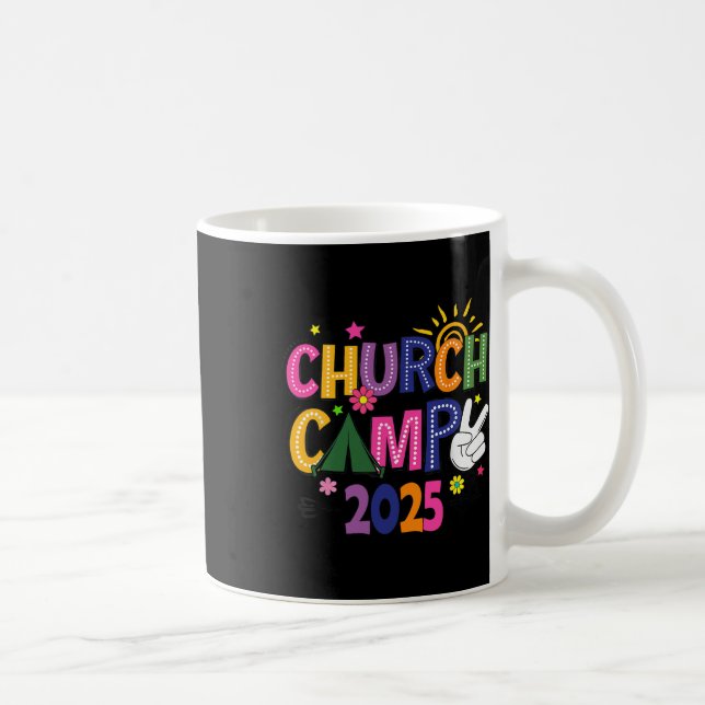 Groovy kyrkläger 2025 Matchande kristet läger Fa Kaffemugg (Höger)