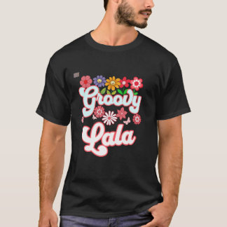 Groovy Lala Blommigt Hippie Retro Daisy Flower Mot T Shirt