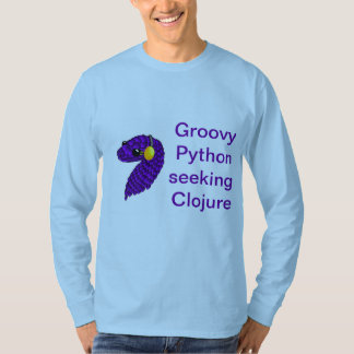 Groovy långärmadpytonormTshirt Clojure Tee