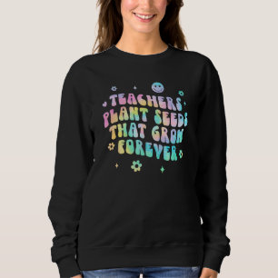 Groovy Lärare Planterar Frön Lärare Tillbaka Till T Shirt