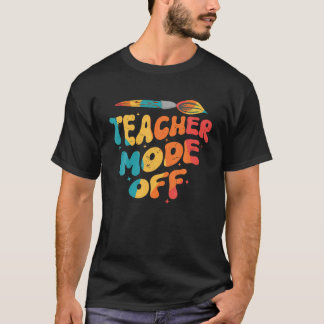 Groovy Lärare som slutade förra dagen med skolleks T Shirt