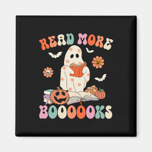 Groovy Läs mer Bokar Cute Ghost Boo Funny Hallow Magnet