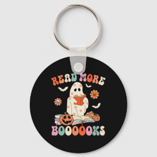 Groovy Läs mer Bokar Cute Ghost Boo Funny Hallow Nyckelring