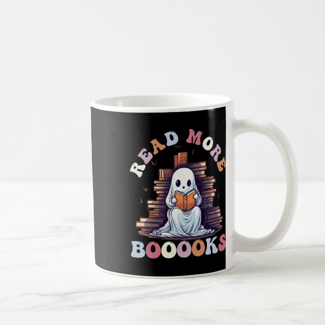 Groovy Läs mer Bokar Cute Ghost Funny Teacher Ha Kaffemugg (Höger)
