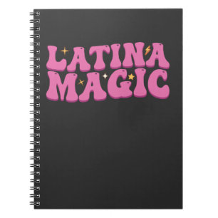 Groovy Latina Magi Söt Rosa Anteckningsbok