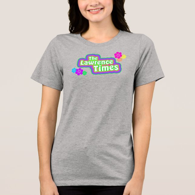 Groovy Lawrence Times femme grått T Shirt (Framsida)