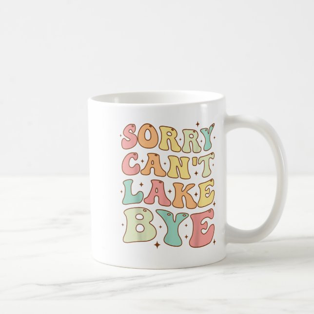 Groovy Ledsen Kan inte Sjö Adjö Sjö Life Funny Sjö Kaffemugg (Höger)