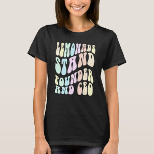 Groovy LEMONADE STAND FOUNDER OCH CEO Chef i Trai T Shirt