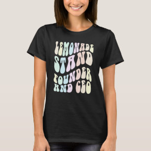 Groovy LEMONADE STAND FOUNDER OCH CEO Chef i Trai T Shirt
