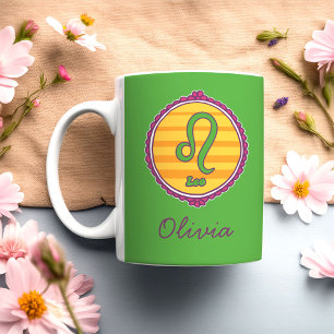 Groovy Leo Anpassad Kaffemugg
