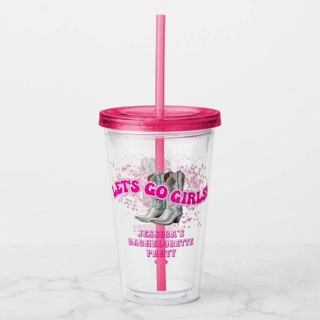 Groovy Let's Go Girls Western Möhipparty Take Away Mugg (Framsida)