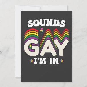 Groovy LGBT Pride Ljud Gay II in Inbjudningar