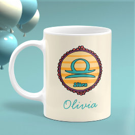 Groovy Libra Anpassad Kaffemugg