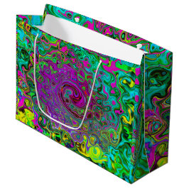 Groovy Lila Abstrakt Retro Liquid Swirl