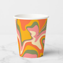 Groovy Liquified Marble Retro 60 Vintage Party