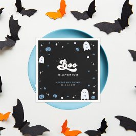 Groovy Little Boo Boy Halloween Baby Shower Ghost Pappersservett