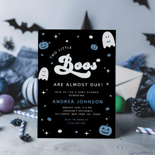 Groovy Little Boo Boy TWILLINGARS Halloween Baby S Inbjudningar