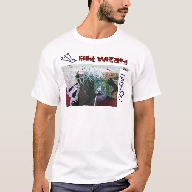 Groovy ljus trollkarl tee shirt (Framsida)