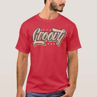 Groovy Look slang en 70- eller 80-tals retro T Shirt