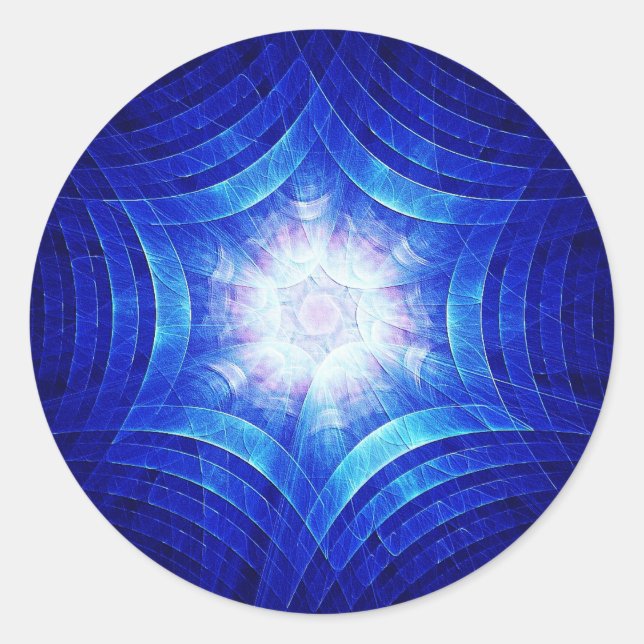 Groovy Magen Runt Klistermärke (Framsida)