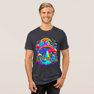Groovy Magic Mushroom - Retro Art T Shirt
